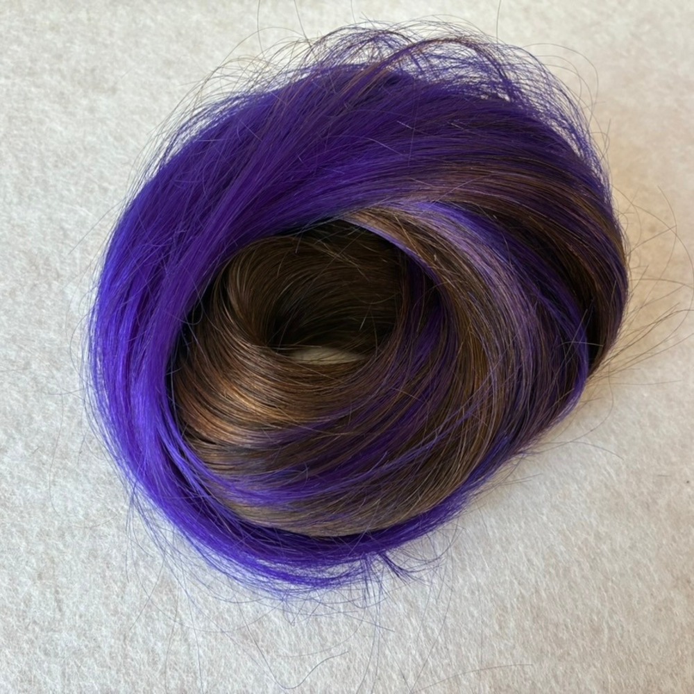 BELLAMI Classic Lace Clip In Chocolate Brown/Violet Ombre 22" 9 Wefts 160g NEW